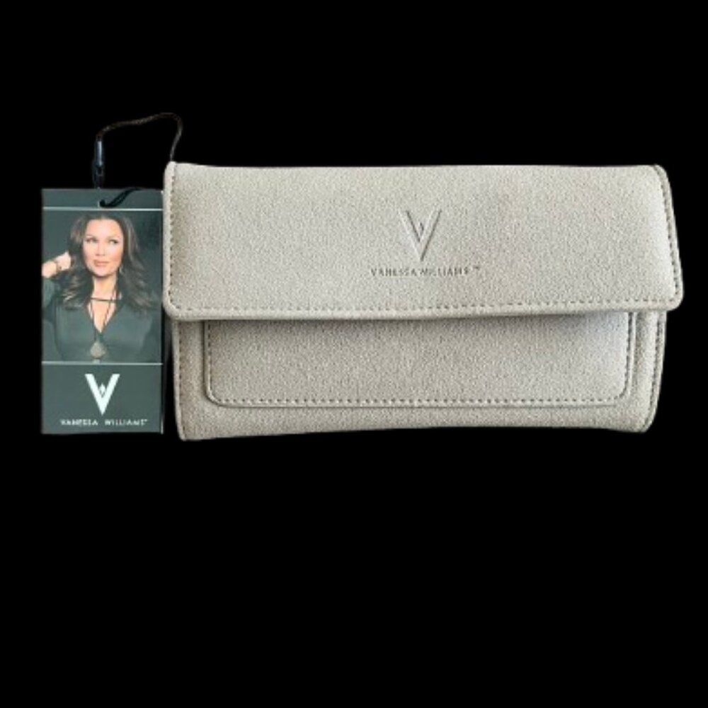 NWT Vanessa Williams Suede Wallet/Wristlet